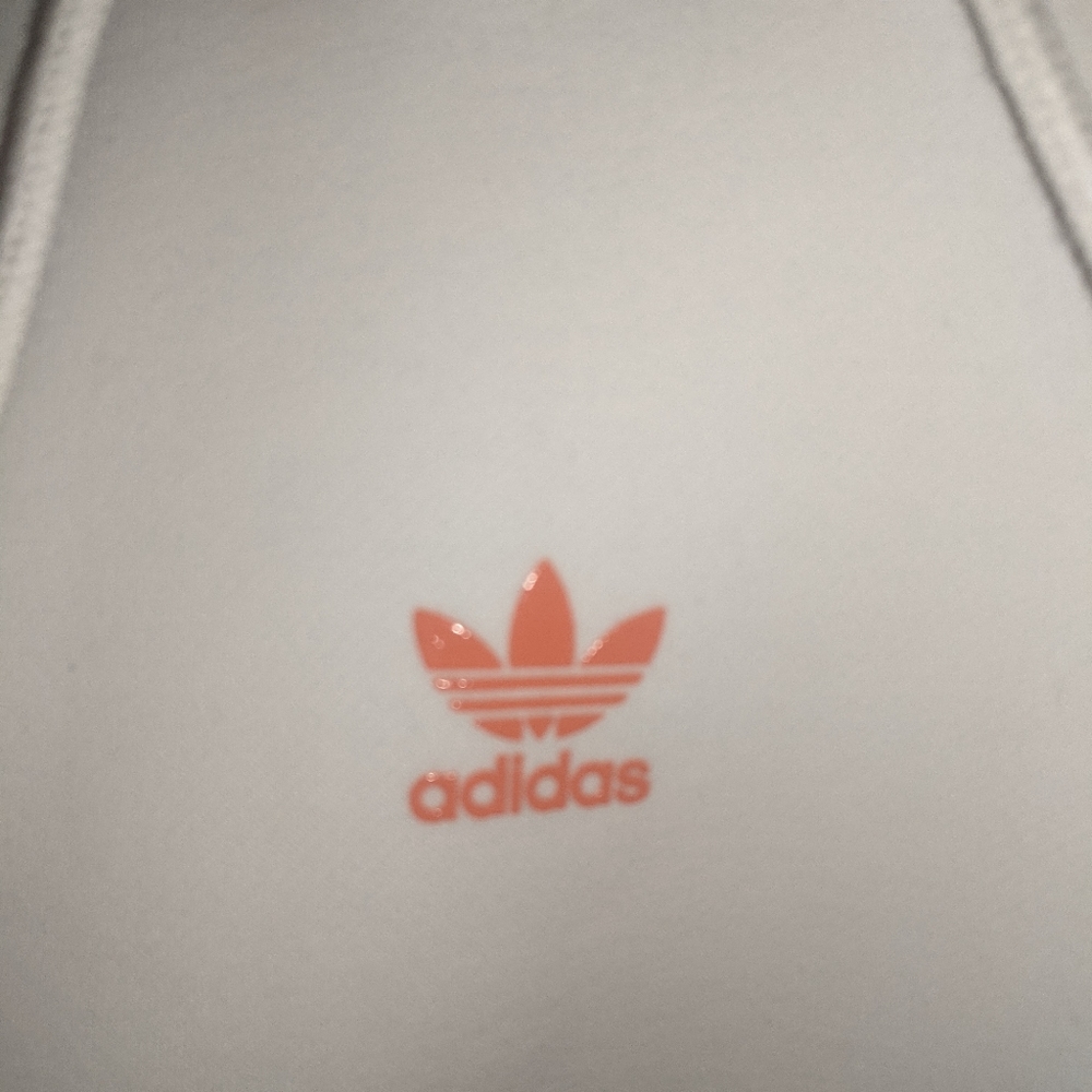 NWT ADIDAS ORIGINALS SWAROVSKI TREFOIL PULLOVER HOODIE WHITE GS2634 Sz XL or 2XL - Picture 6 of 10